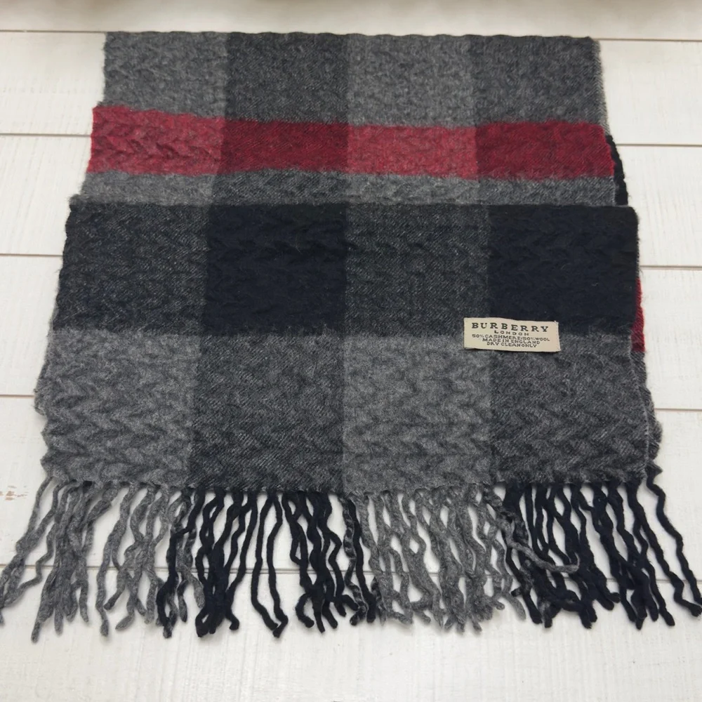 Unisex Burberry Cashmere / Wool Blanket Scarf